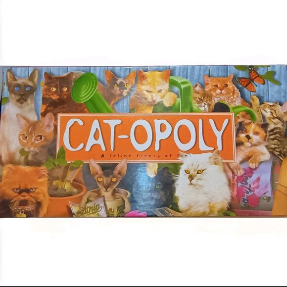 Cat-opoly Board Game Cat Monopoly Board Game Board Game about Cats Boardgame - Picture 1 of 13